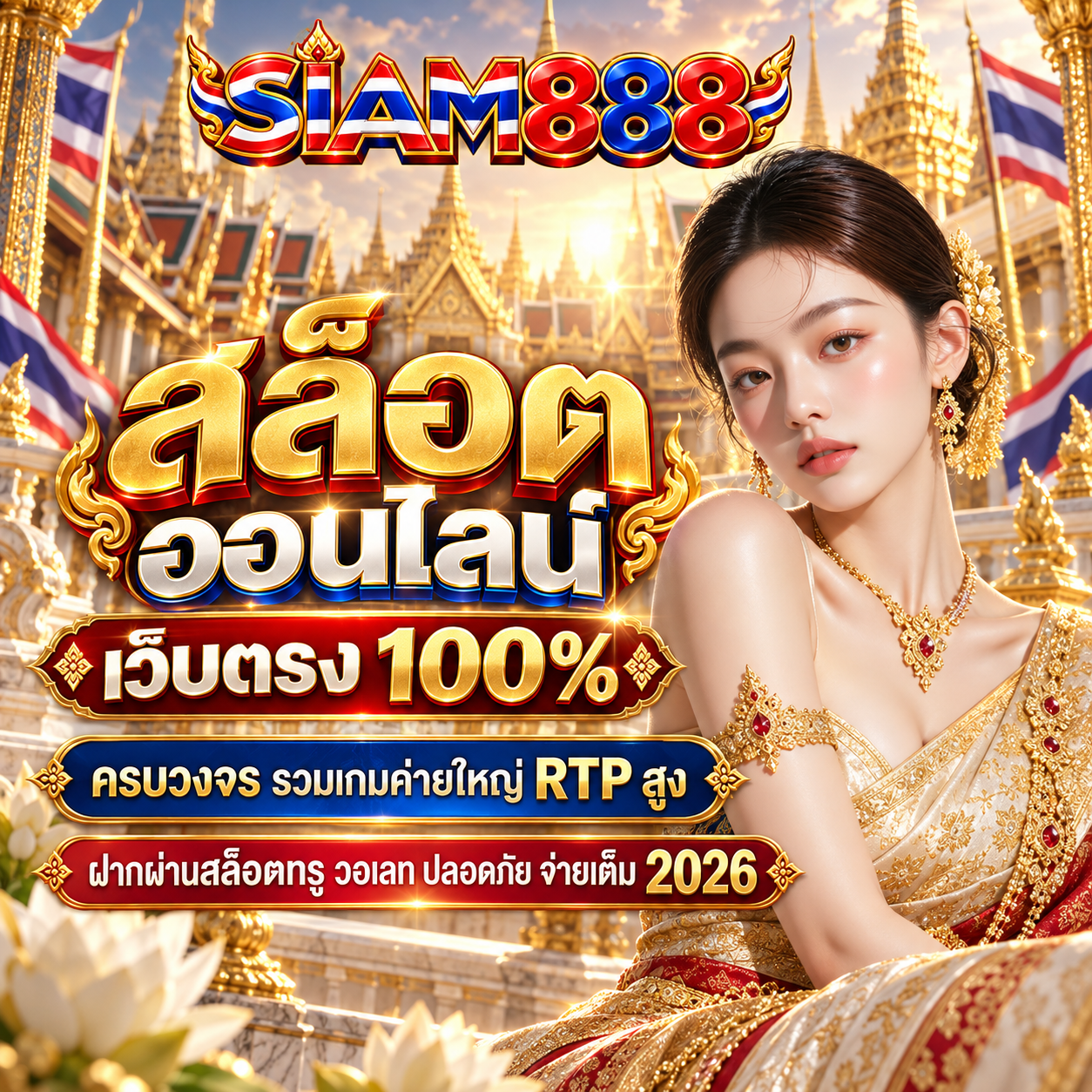 สล็อตเว็บตรง APIแท้ 100% ปี 2026 siam888